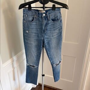 Madewell the High Rise Dlim BoyJean size 25